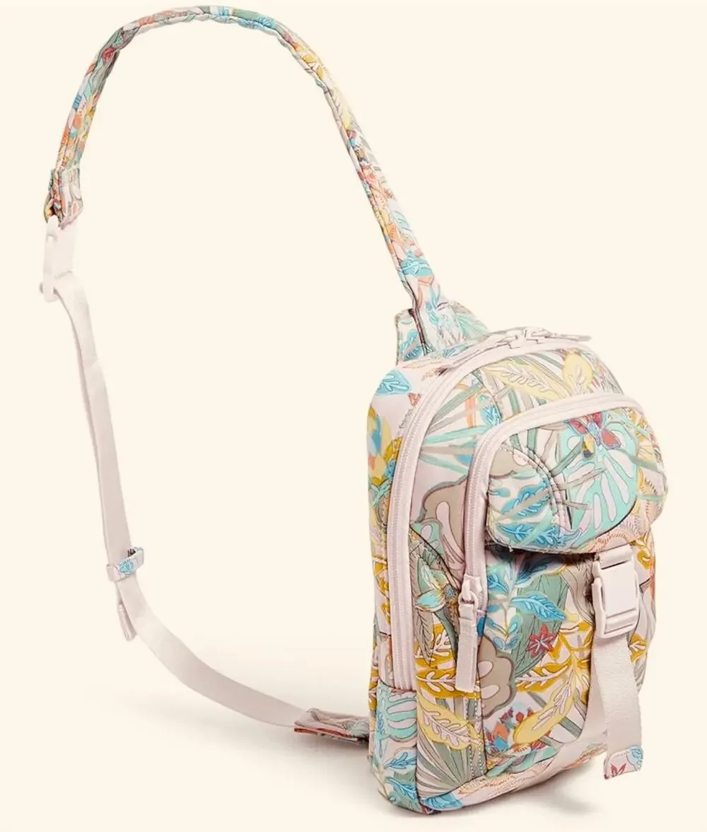 NWT❤️Vera Bradley Cottons Sling Backpack Rainforest